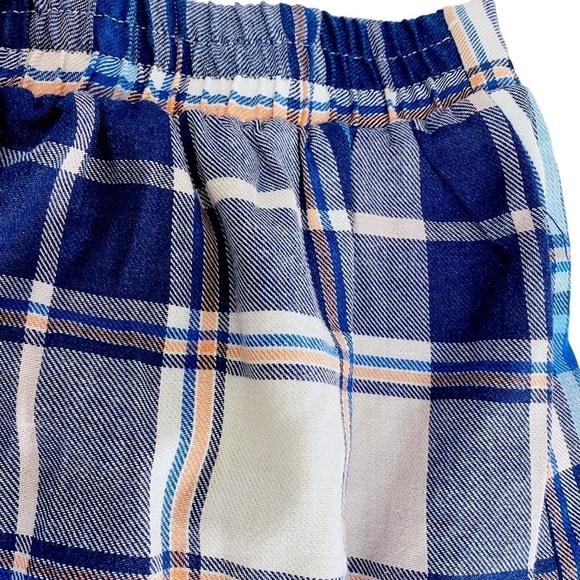 WET SEAL Mini Skirt Plus Size 3X Blue Plaid Schoolgirl Y2K - Picture 4 of 6